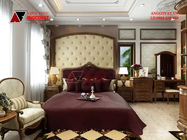 Thiết Kế Nội Thất Nhà Ống 50m2 – Nội Thất Phòng Ngủ Vợ Chồng Tầng 3 Diện Tích 23m2 Thiết Kế Nội Thất Nhà Ống 50m2 – Nội Thất Phòng Ngủ Vợ Chồng Tầng 3 Diện Tích 23m2