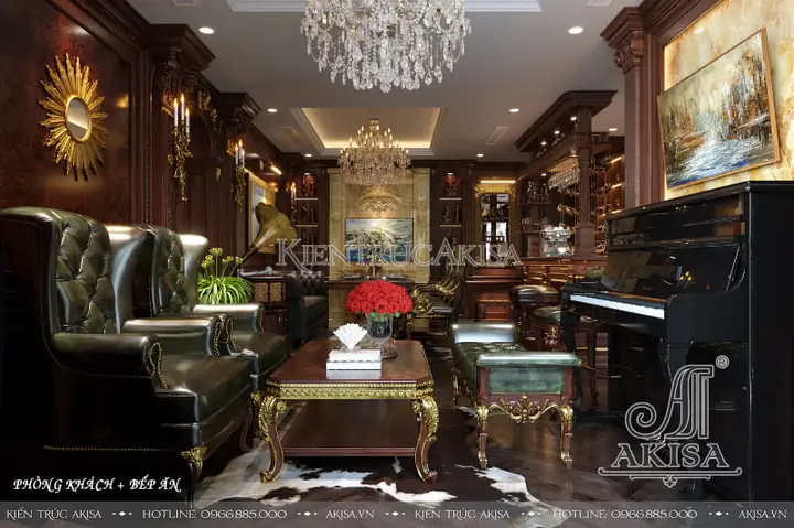 Thiết Kế Nội Thất Biệt Thự Pháp 1 Tầng