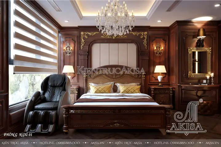 Thiết Kế Nội Thất Biệt Thự Pháp 1 Tầng