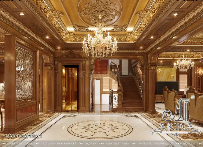 Thiết Kế Nội Thất Biệt Thự Kiểu Pháp Cổ Điển