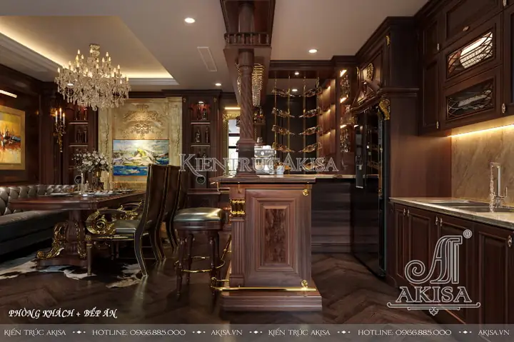 Thiết Kế Nội Thất Biệt Thự Pháp 1 Tầng