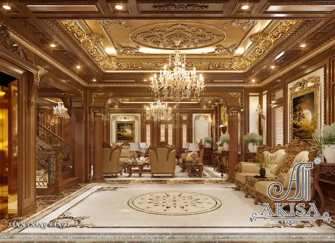 Thiết Kế Nội Thất Biệt Thự Kiểu Pháp Cổ Điển