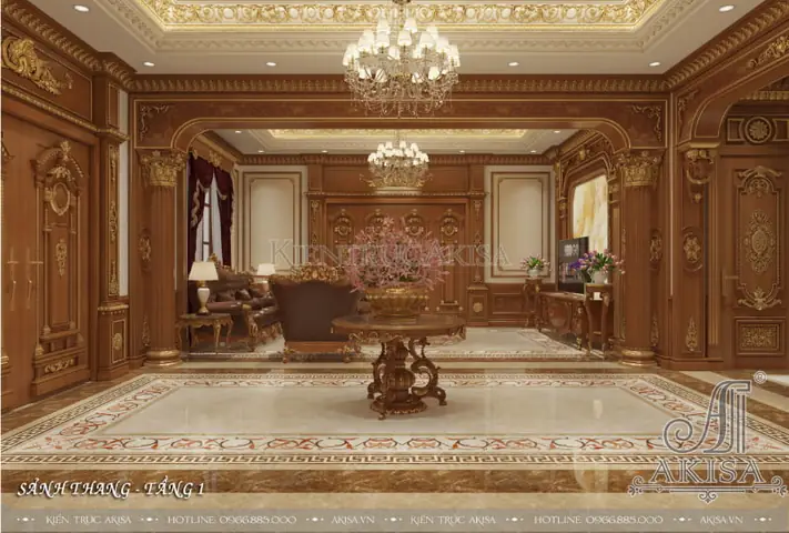 Thiết Kế Nội Thất Biệt Thự Pháp 3 Tầng