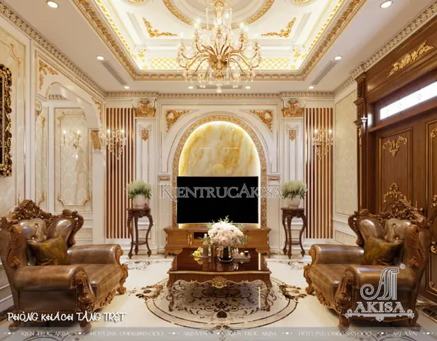Thiết Kế Nội Thất Biệt Thự Mini Kiểu Pháp