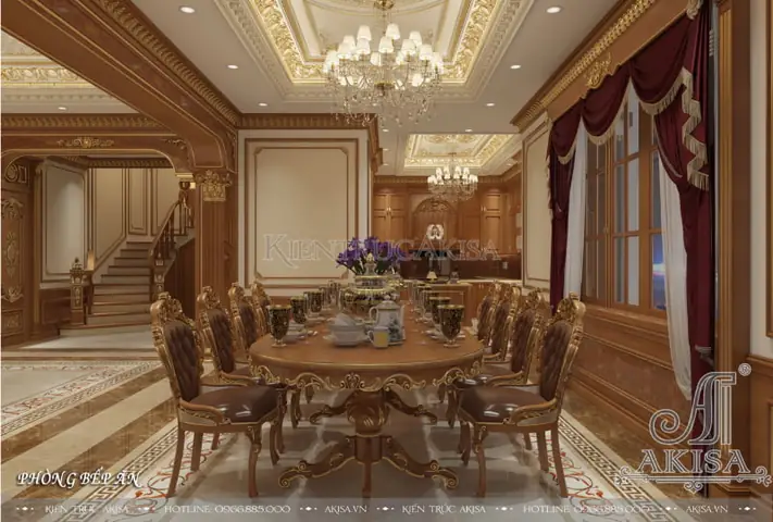 Thiết Kế Nội Thất Biệt Thự Pháp 3 Tầng