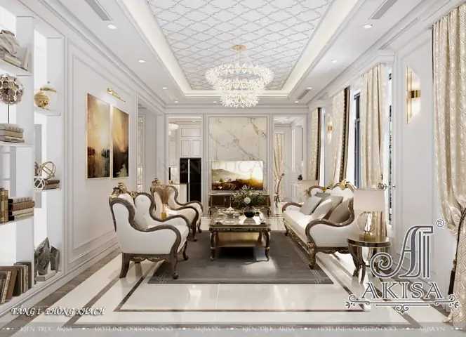 Thiết Kế Nội Thất Biệt Thự Pháp Hiện Đại