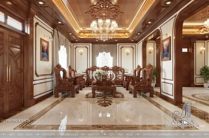 Thiết Kế Nội Thất Biệt Thự Pháp 2 Tầng