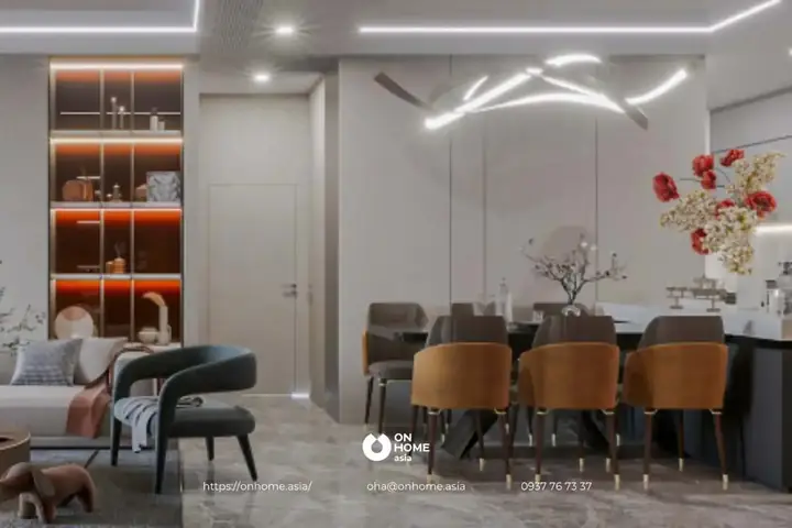 Mẫu Thiết Kế Nội Thất Chung Cư 100m2 Phong Cách Luxury.