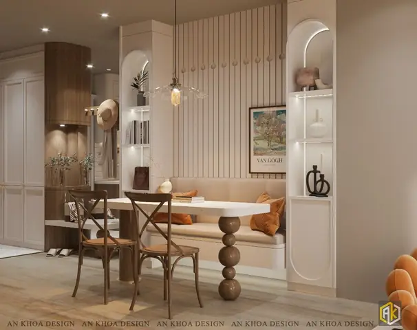 Thiết Kế Nội Thất Chung Cư 105m2 Mẫu 4