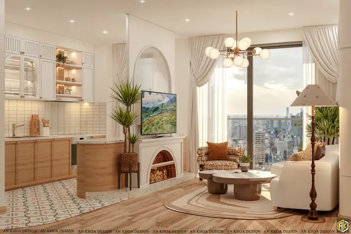 Không Gian Bắc Âu Ấm Cúng, Chan Hòa Ánh Sáng, Kết Hợp Tinh Tế Giữa Nội Thất Sáng Màu Và Chất Liệu Gỗ, Tạo Nên Vẻ Đẹp Thanh Lịch Đầy Nghệ Thuật