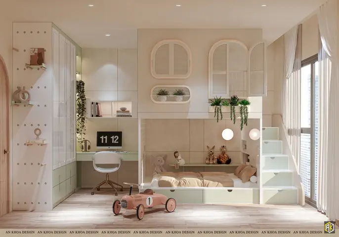 Thiết Kế Nội Thất Chung Cư 105m2 Mẫu 19