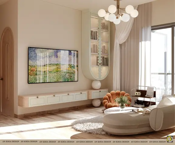 Thiết Kế Nội Thất Chung Cư 105m2 Mẫu 17