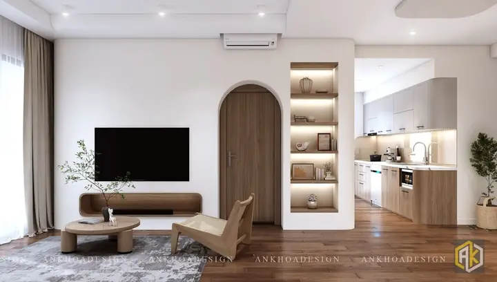 Thiết Kế Nội Thất Chung Cư 105m2 Mẫu 11