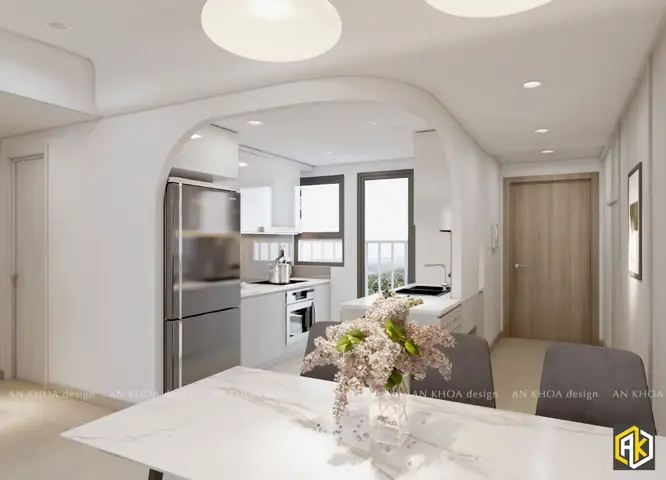 Thiết Kế Nội Thất Căn Hộ 77m2 Tinh Tế
