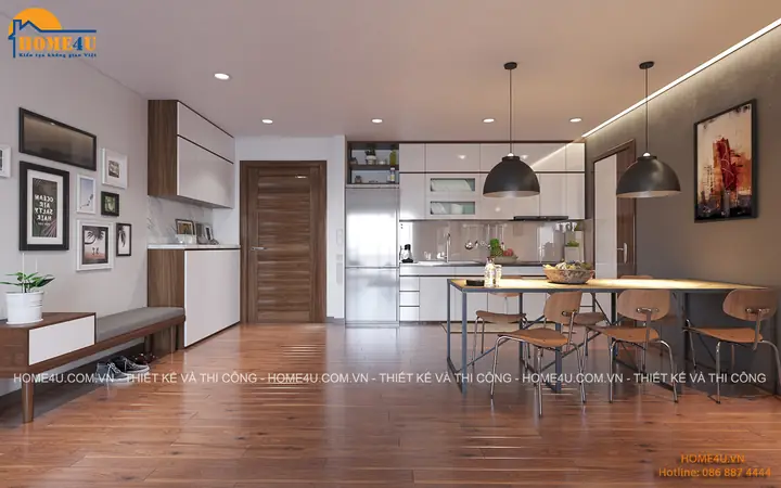 Mẫu Thiết Kế Nội Thất Chung Cư Goldmark City Căn 2 Ngủ Chị Hồng - Ntcc2069 1