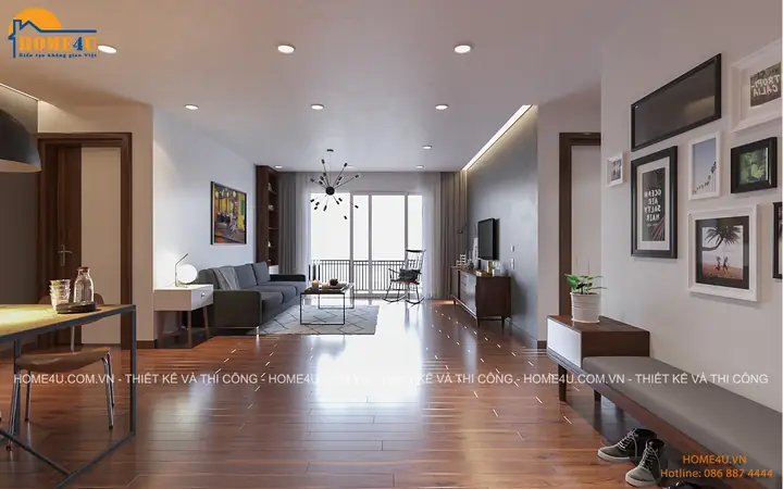 Mẫu Thiết Kế Nội Thất Chung Cư Goldmark City Căn 2 Ngủ Chị Hồng - Ntcc2069 2