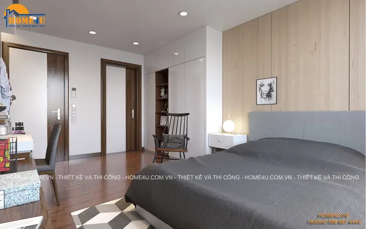 Mẫu Thiết Kế Nội Thất Chung Cư Goldmark City Phòng Ngủ 1