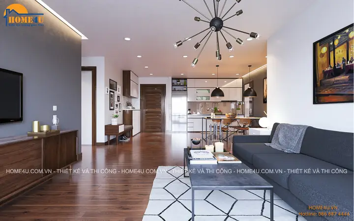 Mẫu Thiết Kế Nội Thất Chung Cư Goldmark City Căn 2 Ngủ Chị Hồng - Ntcc2069 5