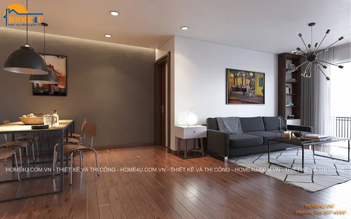 Mẫu Thiết Kế Nội Thất Chung Cư Goldmark City Căn 2 Ngủ Chị Hồng - Ntcc2069 4