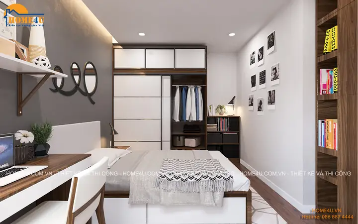 Thiết Kế Nội Thất Phòng Khách - Bếp Theo Phong Cách Hiện Đại