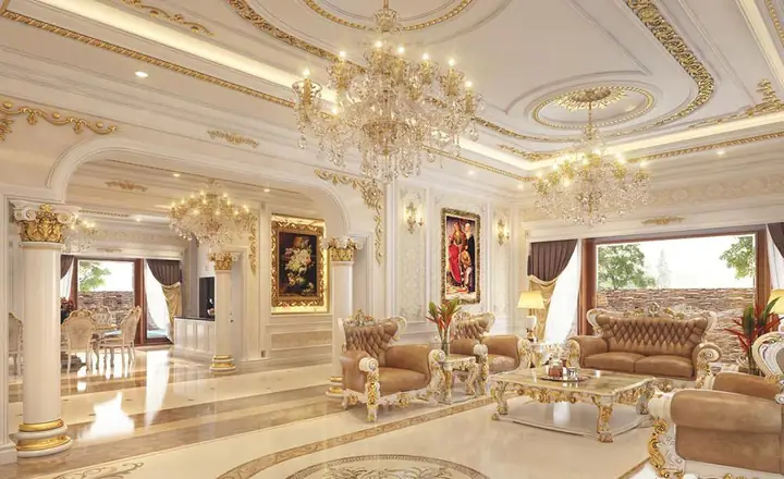 Diện Tích Phòng Khách Biệt Thự