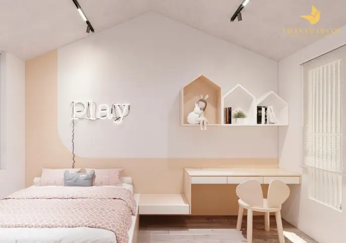 Mẫu Thiết Kế Nội Thất Phòng Ngủ Cho Bé Gái Hiện Đại