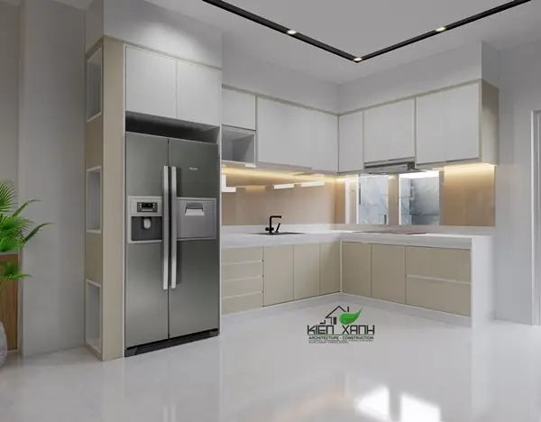 Thiết Kế Phòng Bếp 15m2 Với Bếp Chữ “l”