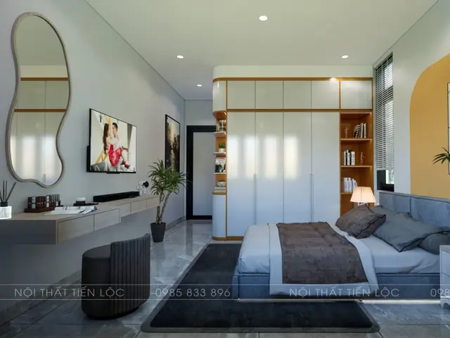 3/ Nội Thất Phòng Cưới Có Diện Tích Nhỏ Cần Kết Hợp Gương