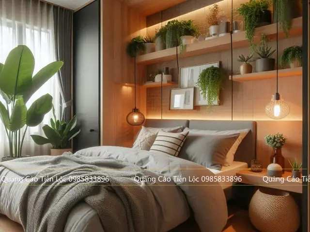 4/ Bố Trí Cây Xanh Khi Thiết Kế Nội Thất Phòng Cưới Nhỏ Hẹp