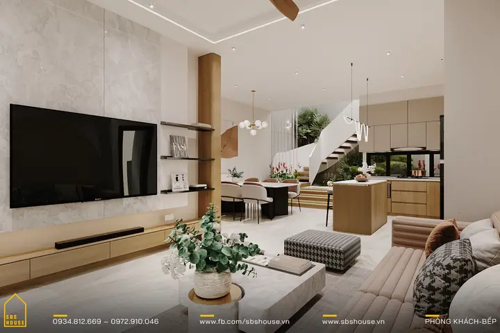 Mẫu Phòng Khách 16m2 Liền Phòng Bếp Mẫu Phòng Khách 16m2 Liền Phòng Bếp