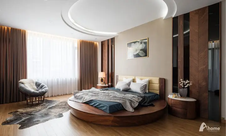 Thiết Kế Phòng Ngủ Gỗ Óc Chó