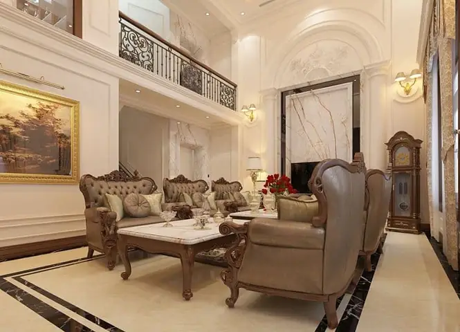 Mẫu Tầng Lửng Làm Phòng Khách Đẹp Cổ Điển Mẫu Tầng Lửng Làm Phòng Khách Đẹp Cổ Điển
