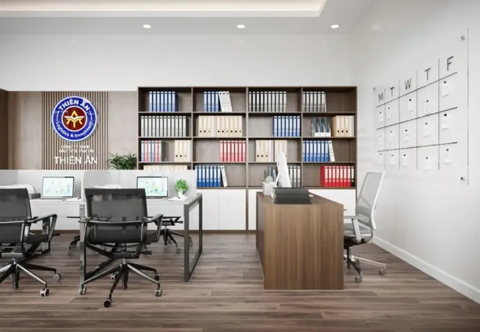 Thiết Kế Bàn Làm Việc Cho Văn Phòng 40m2