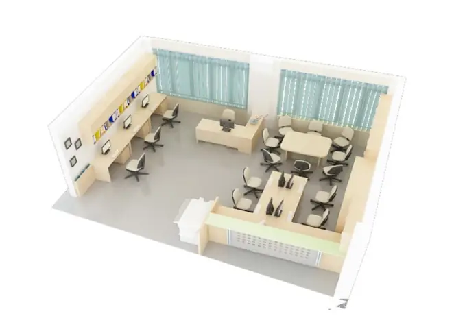 Layout Không Gian Mở