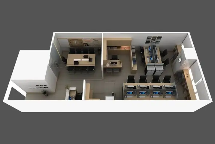 Layout Có Phân Khu Vực: