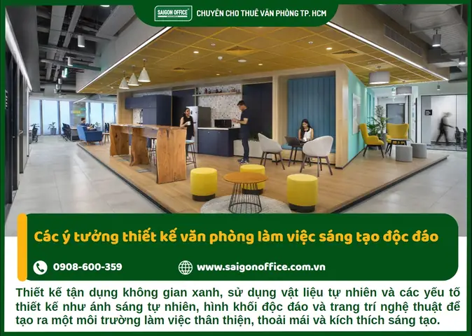 Các Ý Tưởng Thiết Kế Văn Phòng Làm Việc Sáng Tạo Độc Đáo