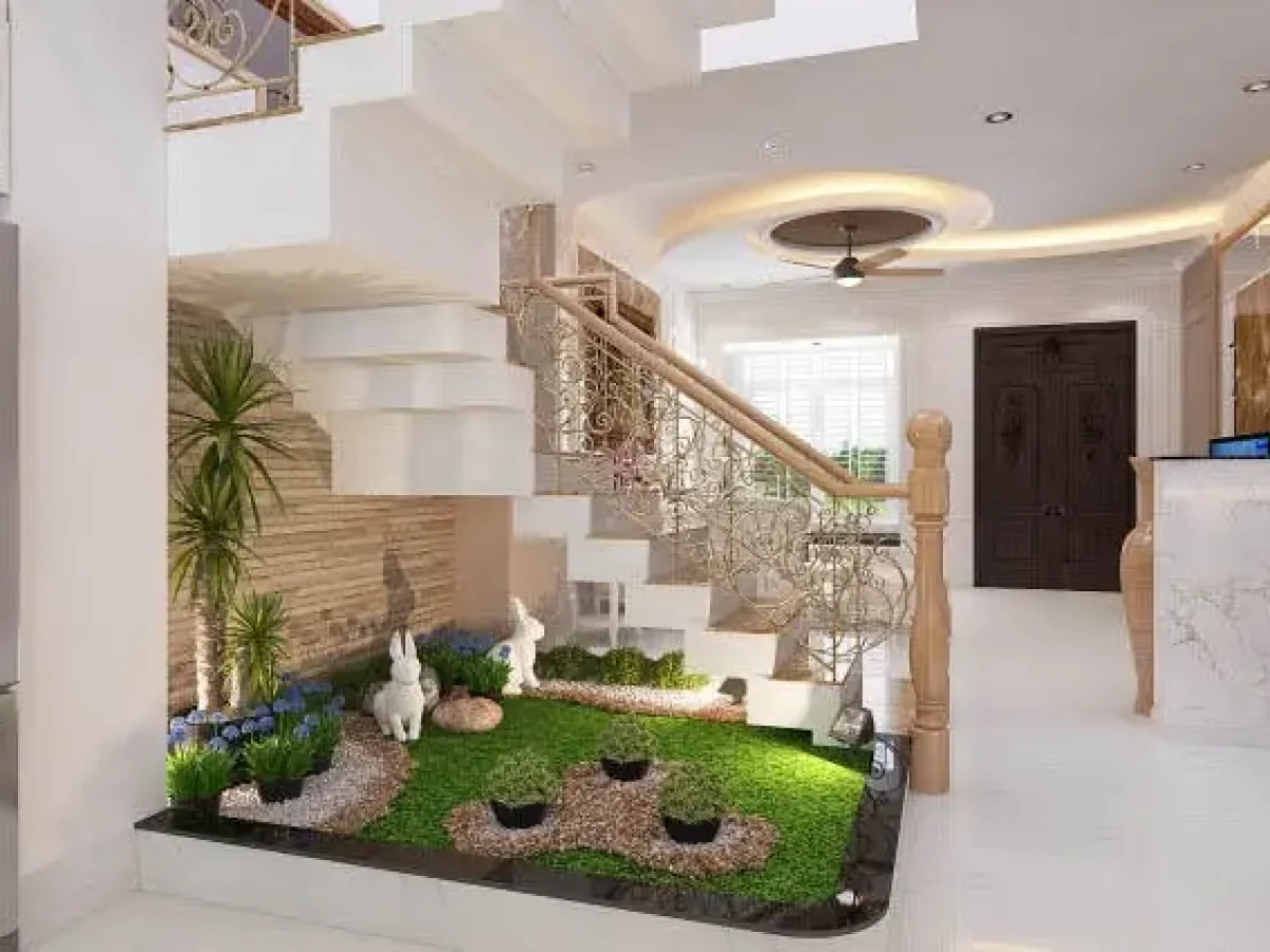 Khám Phá Các Mẫu Tiểu Cảnh Chân Cầu Thang Đẹp Ấn Tượng - Inter Stella