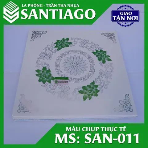 Dưới Đây Là Một Số Mẫu Tấm Trần Nhựa Thả, Mẫu La Phông Nhựa Santiago Được Nhà Máy Chúng Tôi Sản Xuất.