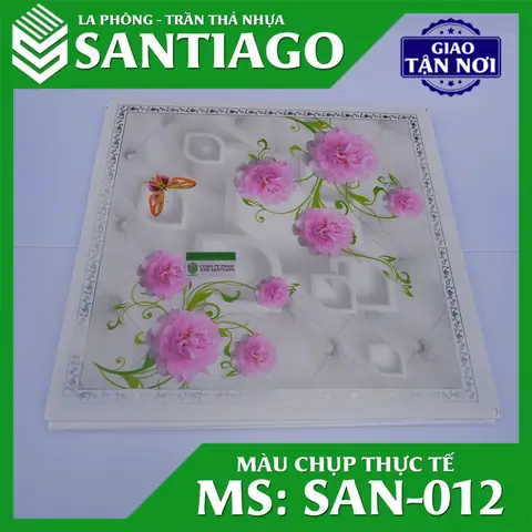 Dưới Đây Là Một Số Mẫu Tấm Trần Nhựa Thả, Mẫu La Phông Nhựa Santiago Được Nhà Máy Chúng Tôi Sản Xuất.