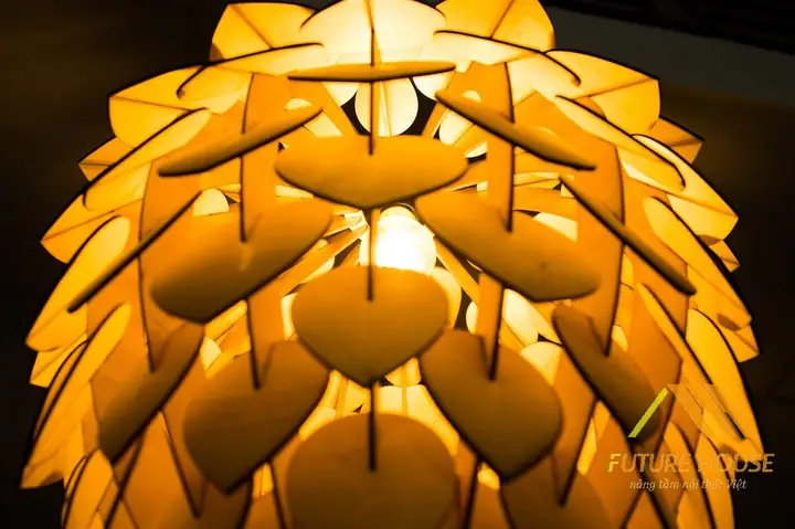 Đèn Gỗ Thả Trần Trang Trí Nhà Đơn Giản Mà Đẹp - Thiết Kế Sống Động, Chân Thực: