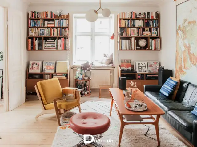 Trang Trí Phòng Khách Bằng Gỗ Công Nghiệp Phong Cách Retro Trang Trí Phòng Khách Bằng Gỗ Công Nghiệp Phong Cách Retro