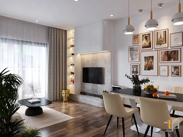 Trang Trí Tranh Treo Tường Cho Phòng Khách Nhà Ống 3m Trang Trí Tranh Treo Tường Cho Phòng Khách Nhà Ống 3m