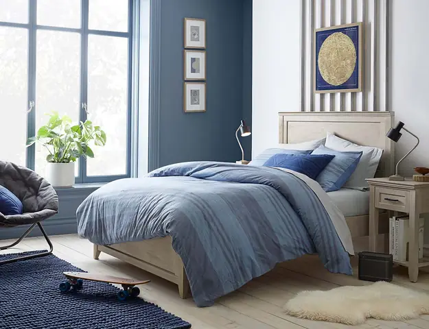 Phòng Ngủ Màu Xanh Da Trời Cho Nam