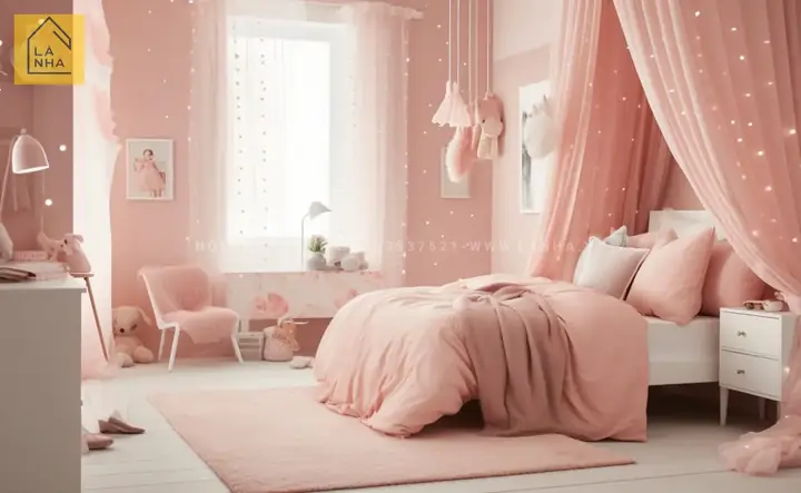 Trang Trí Phòng Ngủ Con Gái Nhẹ Nhàng, Nữ Tính
