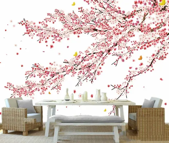 Dùng Tranh Dán Tường Để Trang Trí Ngày Tết