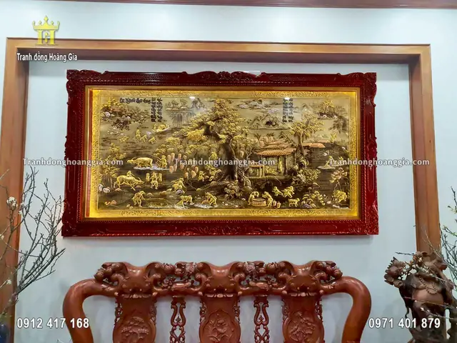 Mô Tả Đặc Điểm Bức Tranh Đồng Quê Mạ Vàng 24k