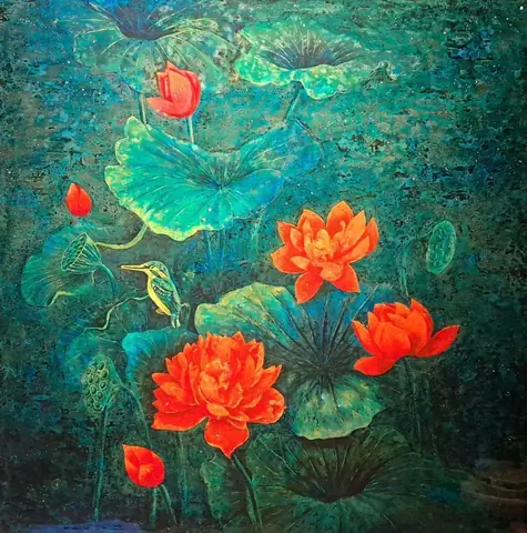 Tranh Hoa Sen Tranh Hoa Sen