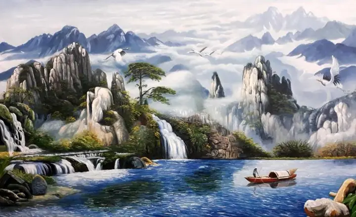 Tranh Sơn Thủy Hữu Tình Tranh Sơn Thủy Hữu Tình