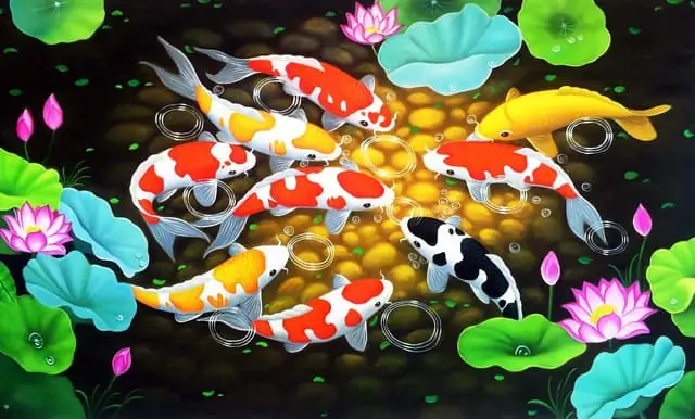 Tranh “cửu Ngư Quần Hội”