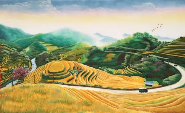 Tranh Phong Cảnh Ruộng Bậc Thang
